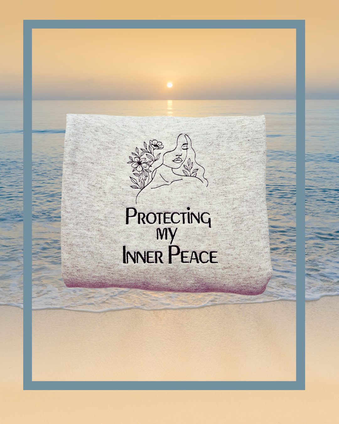 Protecting My Inner Peace Embroidered Sweatshirt
