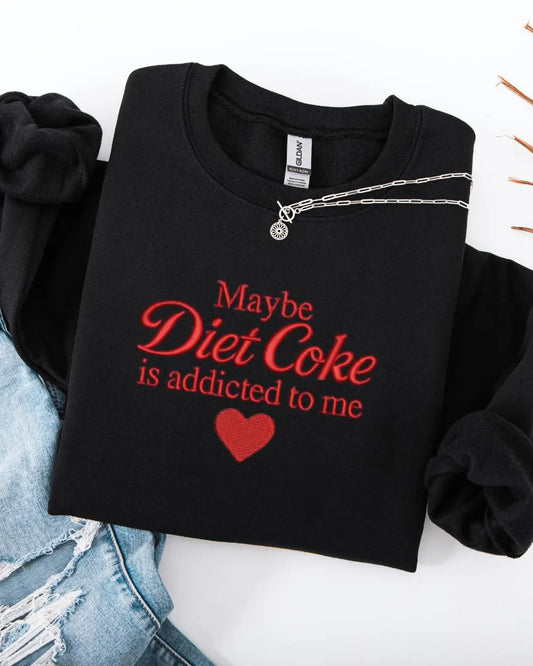 Diet Coke Embroidered Sweatshirt