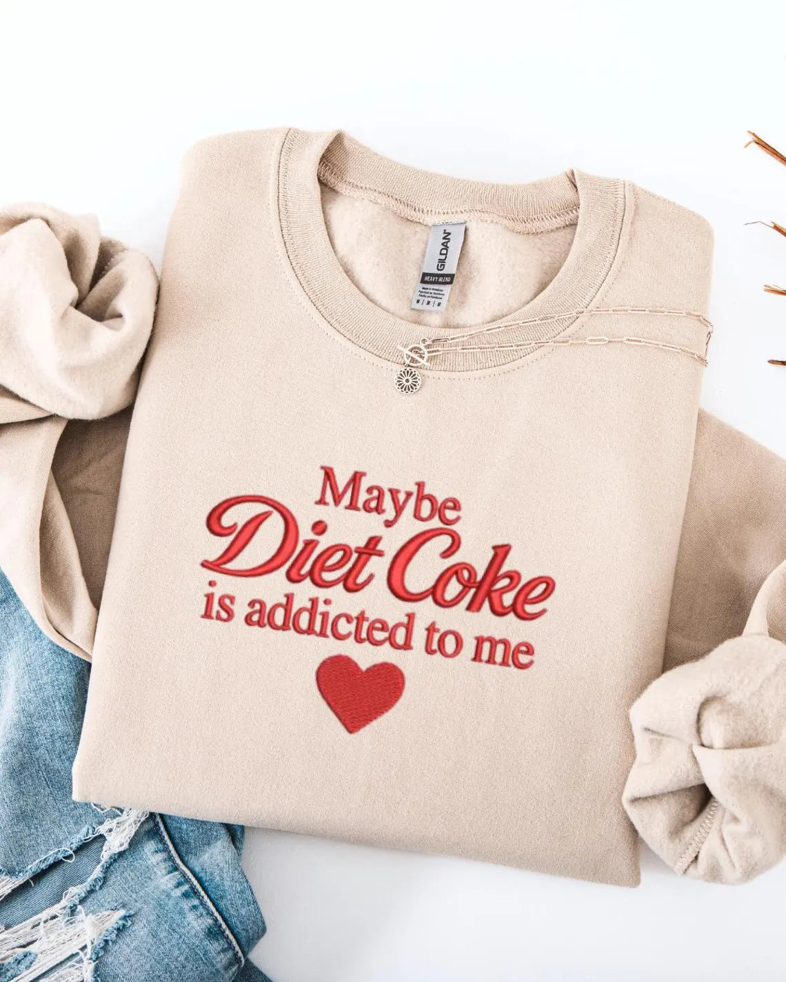 Diet Coke Embroidered Sweatshirt
